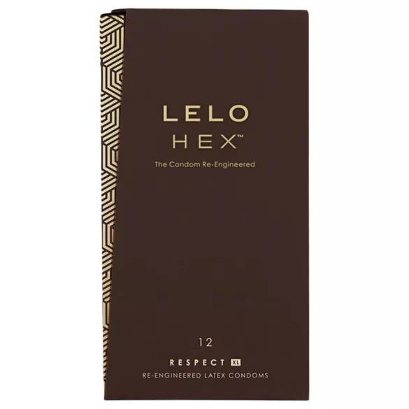 LELO Hex Respect XL - kondom extra storlek - 12 st