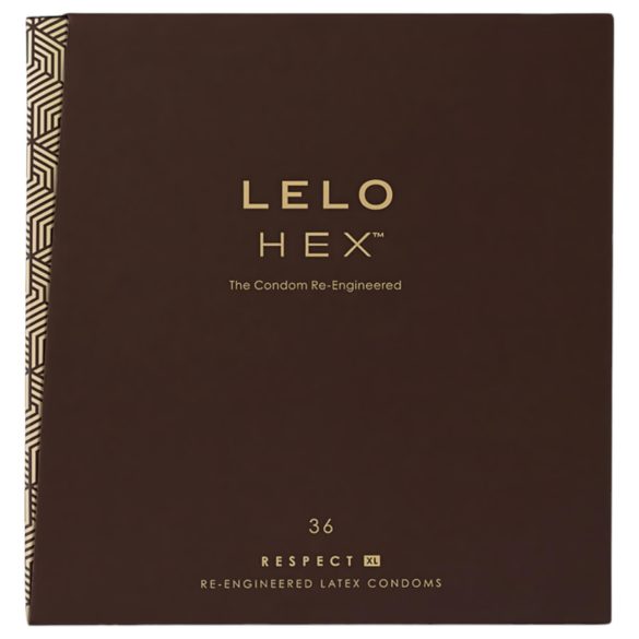 LELO Hex Respect XL - kondom XL - ultratunn latex - 36 st