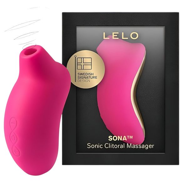 LELO Sona - klitorisstimulator med ljudvågor - körsbärsröd