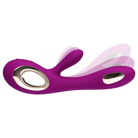 LELO Soraya Wave - vibrator med klitorisstimulator - uppladdningsbar - lila