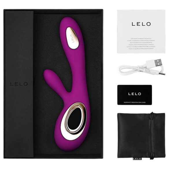 LELO Soraya Wave - vibrator med klitorisstimulator - uppladdningsbar - lila