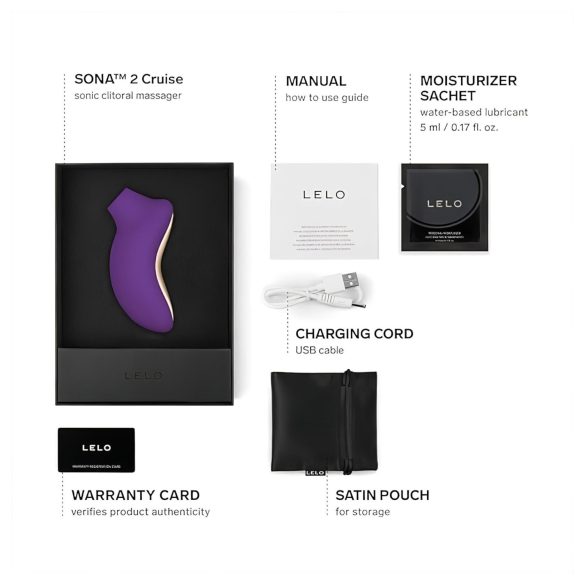 LELO Sona 2 Cruise - klitorisstimulator med ljudvågor - lila