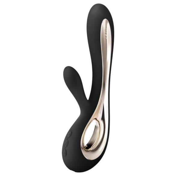 LELO Soraya 2 - Uppladdningsbar, vattentät vibrator med klitorisarm (svart)