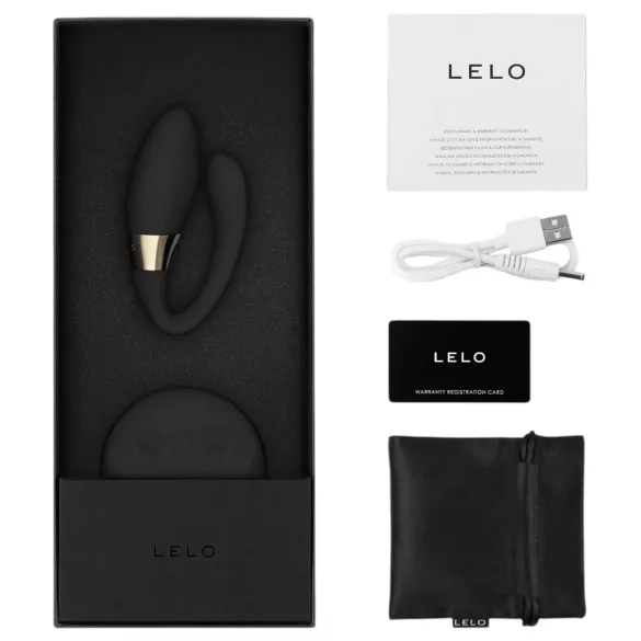 LELO Tiani Duo - parvibrator - silikon - svart
