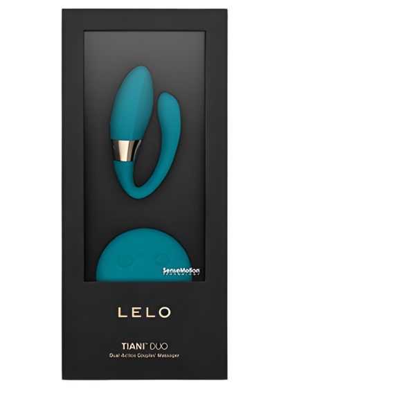 LELO - parvibrator - fjärrstyrd dubbelt vibrator - silikon blå