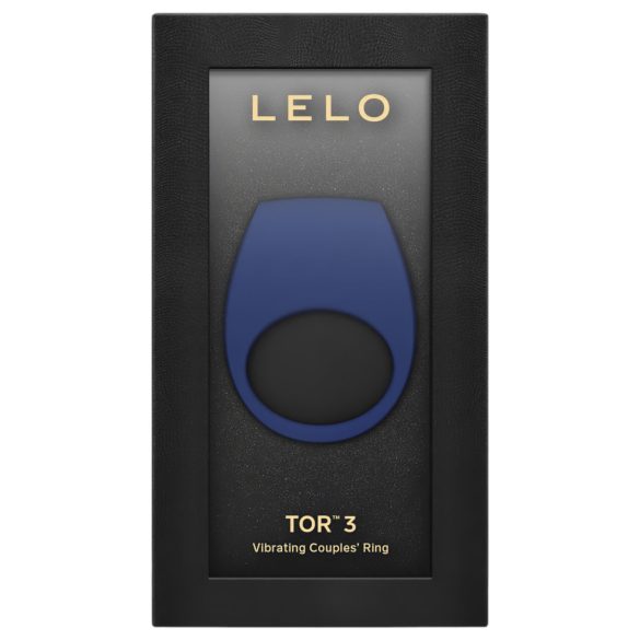 LELO Tor 3 - penisring med vibration - uppladdningsbar - blå
