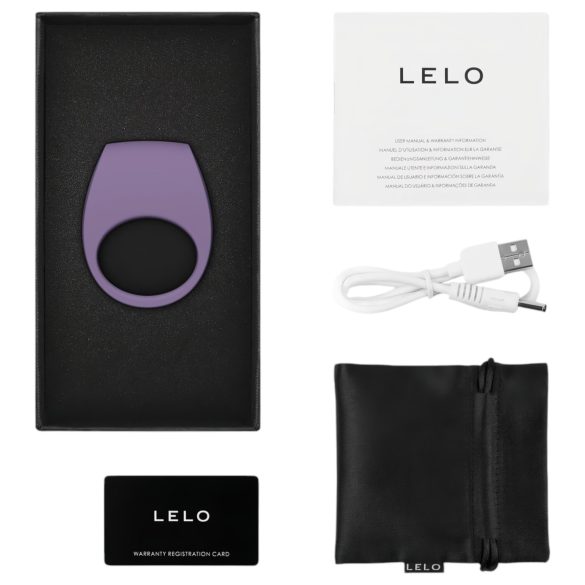LELO - penisring med vibrator - uppladdningsbar smart ring - lila