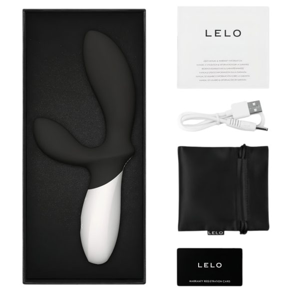 LELO Loki Wave 2 - prostatavibrator uppladdningsbar vattentät svart