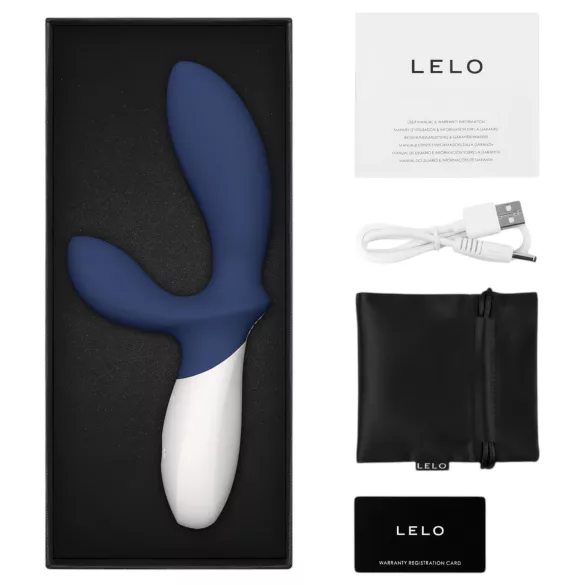 LELO - prostatavibrator - uppladdningsbar vattentät - blå