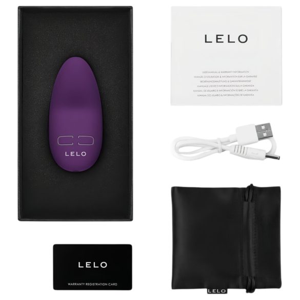 LELO Lily 3 - klitorisvibrator uppladdningsbar vattentät mörklila