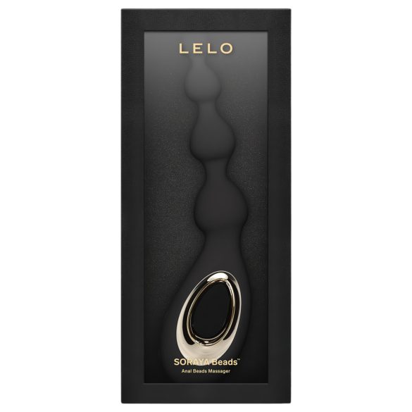 LELO - analvibrator med kulor - uppladdningsbar, vattentät silikon svart