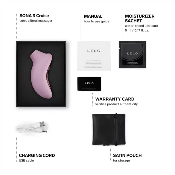 LELO Sona 3 Cruise - klitorisstimulator med ljudvågor - rosa