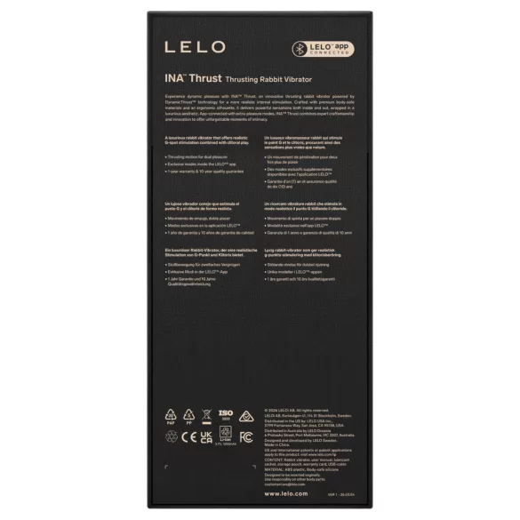 LELO - INA Thrust roterande kaninvibrator (lila)