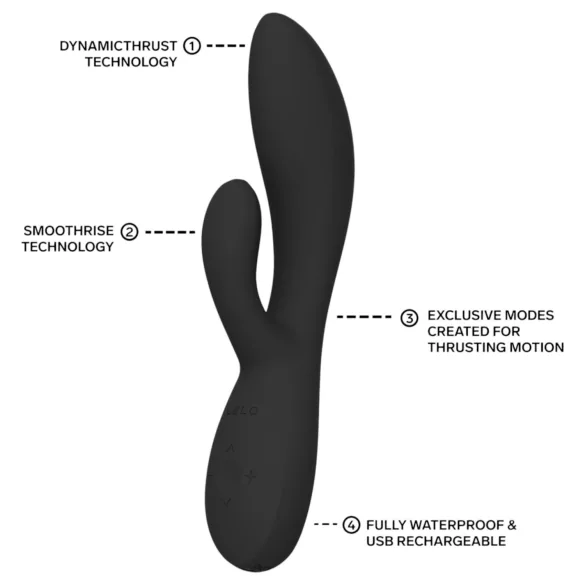 LELO - INA Thrust stötande kaninvibrator (svart)