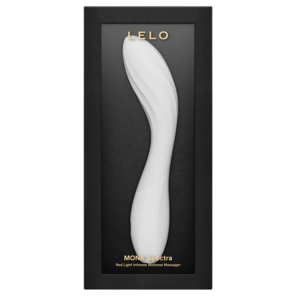 LELO Mona Spectra - smart G-punktsvibrator med LED-ljus (vit)