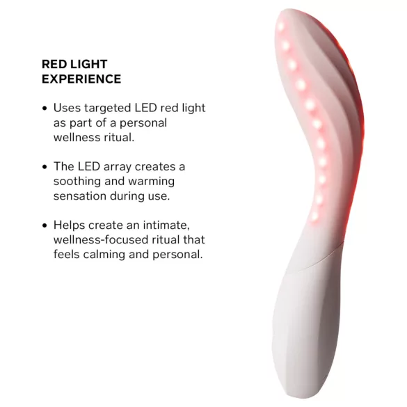 LELO Mona Spectra - smart G-punktsvibrator med LED-ljus (vit)