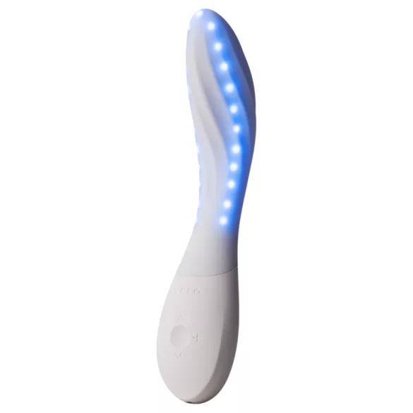 LELO Mona Spectra - smart G-punktsvibrator med LED-ljus (vit)