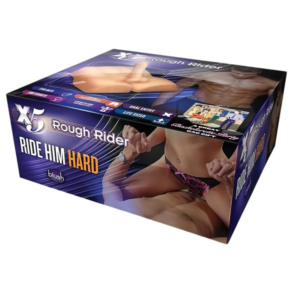 Blush X5 Rough Rider - masturbator manstorso - naturfärg