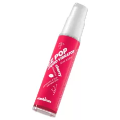   Crushious ZZ POP - ätbart flytande vibrator, körsbär (10 ml)
