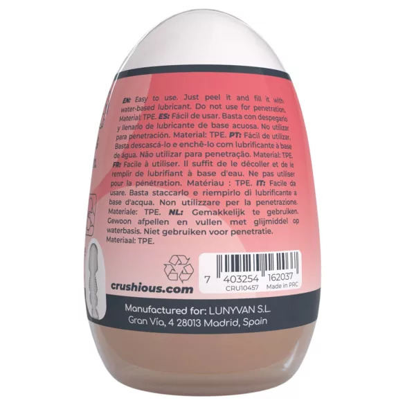 Crushious Ezy Egg Mouth - onanitägg (hudfärgad)