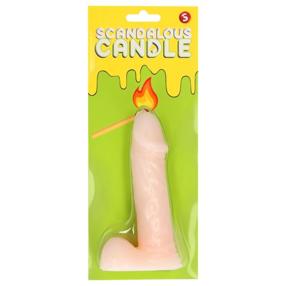Skandalös ljus - naturlig penis med bollar (133g)
