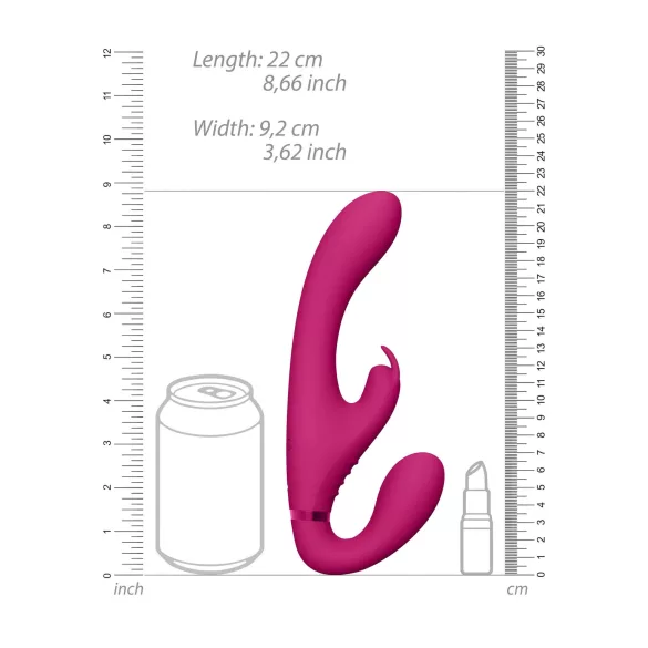 Vive Suki - strap-on vibrator utan remmar - rosa