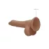 RealRock - dildo med pung - realistisk - 17cm - mörk hudfärg