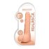 RealRock Dong 8 - naturtrogen dildo med pung (20 cm) - naturlig