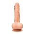 RealRock Dong 8 - naturtrogen dildo med pung (20 cm) - naturlig