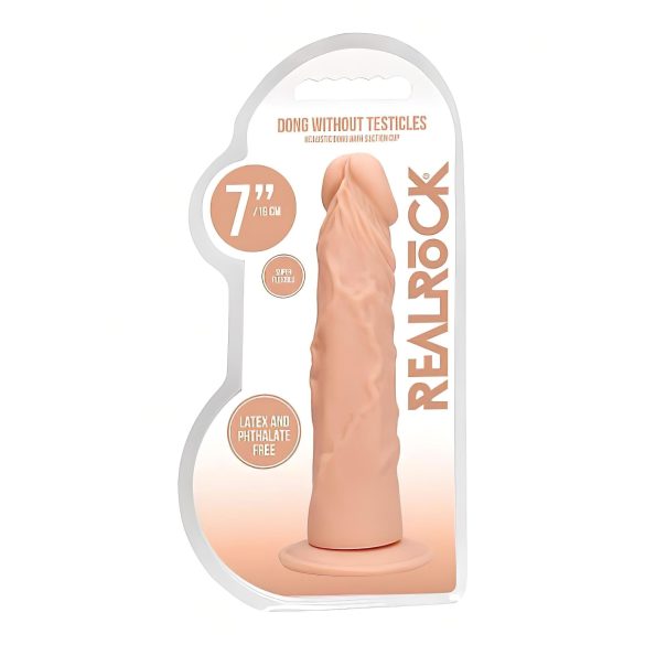 RealRock - dildo med ådror - realistisk - 17 cm - hudfärgad