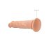 RealRock Dong 10 - realistisk dildo (25 cm) - naturlig