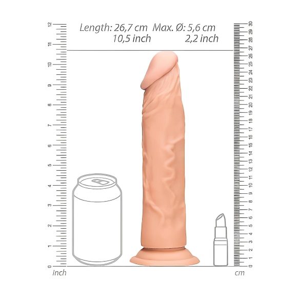 RealRock - dildo med ådror - realistisk - 25 cm - natur