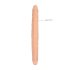 RealRock Double Dong 14 - dubbel dildo (36 cm) - naturlig