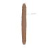 RealRock Dubbel Dong 14 - dubbel dildo (36 cm) - mörk natur