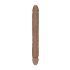 RealRock Dubbel Dong 14 - dubbel dildo (36 cm) - mörk natur