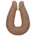 RealRock Dubbel Dong 14 - dubbel dildo (36 cm) - mörk natur