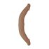 RealRock Dubbel Dong 14 - dubbel dildo (36 cm) - mörk natur
