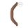 RealRock Dubbel Dong 18 - dubbel dildo (46 cm) - mörk natur