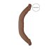 RealRock Dubbel Dong 18 - dubbel dildo (46 cm) - mörk natur