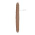 RealRock Dubbel Dong 18 - dubbel dildo (46 cm) - mörk natur