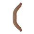 RealRock Dubbel Dong 18 - dubbel dildo (46 cm) - mörk natur