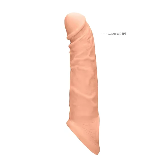 RealRock - penissleeve - 21 cm - naturfärg