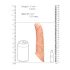 RealRock - penissleeve - 21 cm - naturfärg