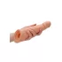 RealRock - penissleeve - 21 cm - naturfärg