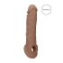 RealRock Penismantel 21cm - mörk natur