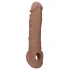 RealRock - penissleeve 21cm - mörk natur