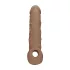 RealRock - penissleeve 21cm - mörk natur