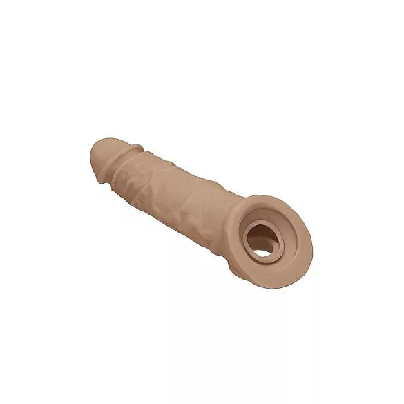 RealRock - penissleeve 21cm - mörk natur