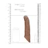 RealRock - penissleeve 21cm - mörk natur