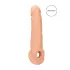 RealRock - penissleeve - 21,5 cm - natur
